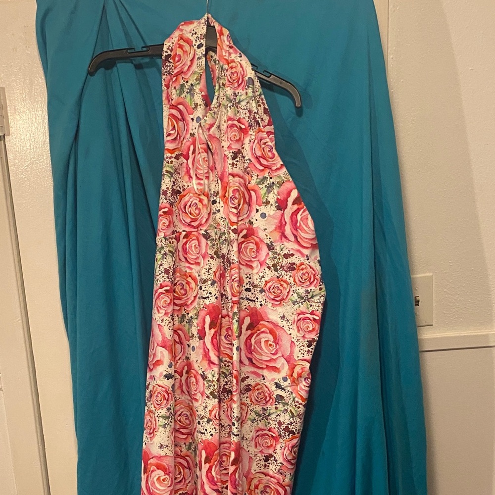 Floral Halter Dress